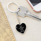 Be There For You Heart Keychain - Black - From Mom