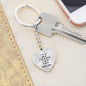 Be There For You Heart Keychain - From Mom