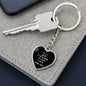 Be There For You Heart Keychain - Black - From Mom
