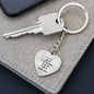 Be There For You Heart Keychain - From Mom