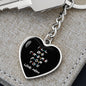 Be There For You Heart Keychain - Black - From Mom