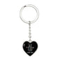 Be There For You Heart Keychain - Black - From Mom