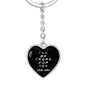 Be There For You Heart Keychain - Black - From Mom