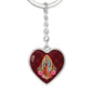 Our Lady Of Guadalupe - Nuestra Señora De Guadalupe Heart Keychain