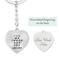 Be There For You Heart Keychain - From Mom