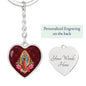 Our Lady Of Guadalupe - Nuestra Señora De Guadalupe Heart Keychain