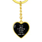 Be There For You Heart Keychain - Black - From Mom
