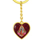 Our Lady Of Guadalupe - Nuestra Señora De Guadalupe Heart Keychain