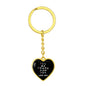 Be There For You Heart Keychain - Black - From Mom