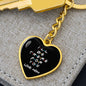 Be There For You Heart Keychain - Black - From Mom