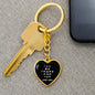 Be There For You Heart Keychain - Black - From Mom