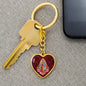 Our Lady Of Guadalupe - Nuestra Señora De Guadalupe Heart Keychain