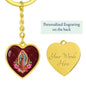 Our Lady Of Guadalupe - Nuestra Señora De Guadalupe Heart Keychain