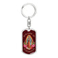 Our Lady Of Guadalupe Luxury Dog Tag Keychain