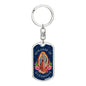 Our Lady Of Guadalupe Luxury Dog Tag Keychain