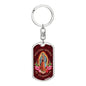 Nuestra Señora De Guadalupe Luxury Dog Tag Keychain