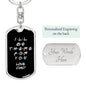 Be There For You Swivel Keychain - Black - From Dad