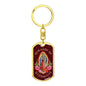 Our Lady Of Guadalupe Luxury Dog Tag Keychain