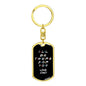Be There For You Swivel Keychain - Black - From Dad