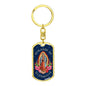 Our Lady Of Guadalupe Luxury Dog Tag Keychain