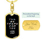 Be There For You Swivel Keychain - Black - From Dad
