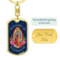 Our Lady Of Guadalupe Luxury Dog Tag Keychain