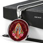 Nuestra Señora De Guadalupe Circle Necklace