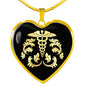 Medical Professional Proud Identity Luxury Heart Necklace