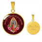 Nuestra Señora De Guadalupe Circle Necklace