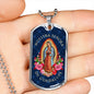 Nuestra Señora De Guadalupe Luxury Dog Tag Necklace
