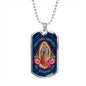 Nuestra Señora De Guadalupe Luxury Dog Tag Necklace