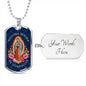 Nuestra Señora De Guadalupe Luxury Dog Tag Necklace