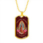 Nuestra Señora De Guadalupe Luxury Dog Tag Necklace