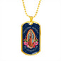 Nuestra Señora De Guadalupe Luxury Dog Tag Necklace