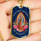 Nuestra Señora De Guadalupe Luxury Dog Tag Necklace