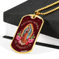 Nuestra Señora De Guadalupe Luxury Dog Tag Necklace