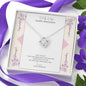 My Wife Happy Birthday Love Knot Necklace