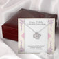 Caring Nurse Happy Birthday Love Knot Necklace
