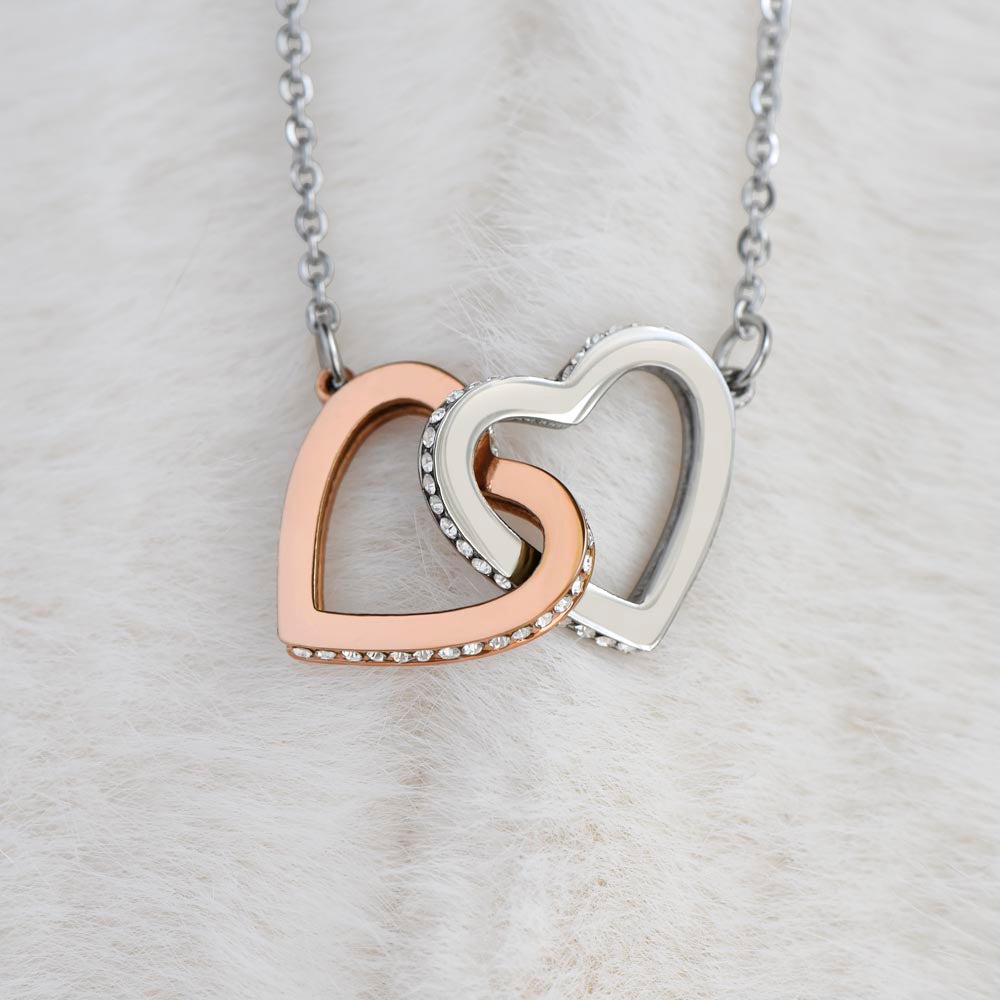 My Dear Wife Personalized Interlocking Hearts Necklace