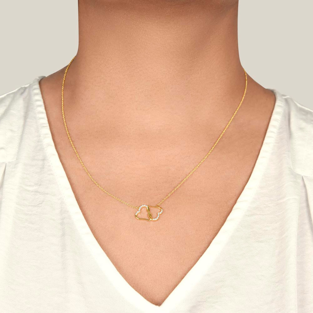 Bat Mitzvah Everlasting Love 10k Gold Necklace