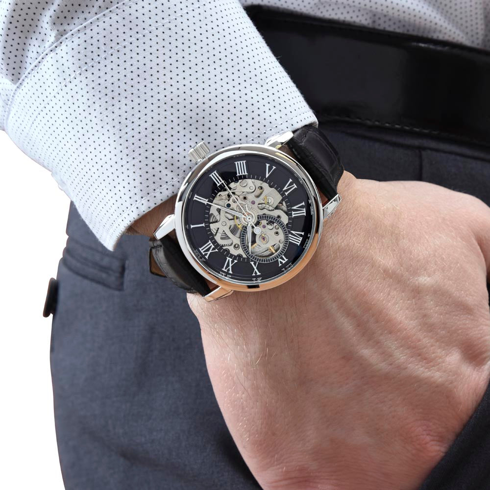 Start With Bismillah Men's Openwork Watch