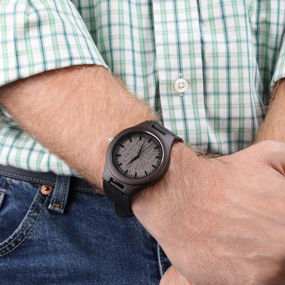 I Am My Beloved's Engraved Wooden Watch