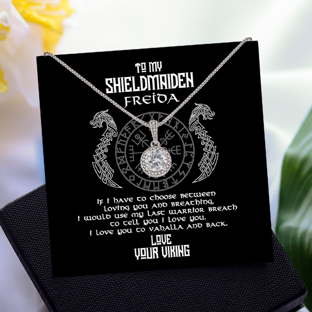 Personalized To My Shieldmaiden Eternal Hope Necklace