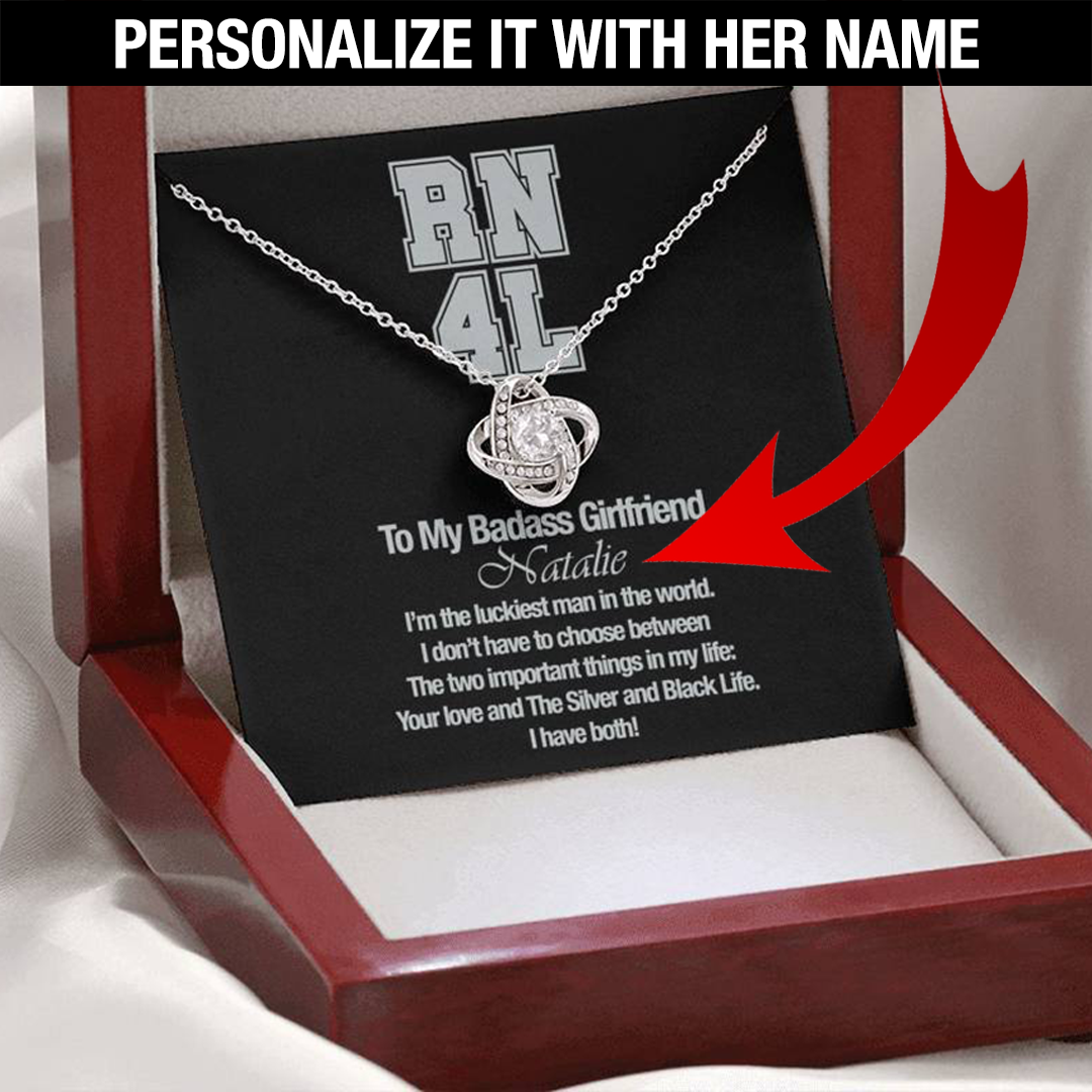 Personalized RN4L Badass Girlfriend Necklace