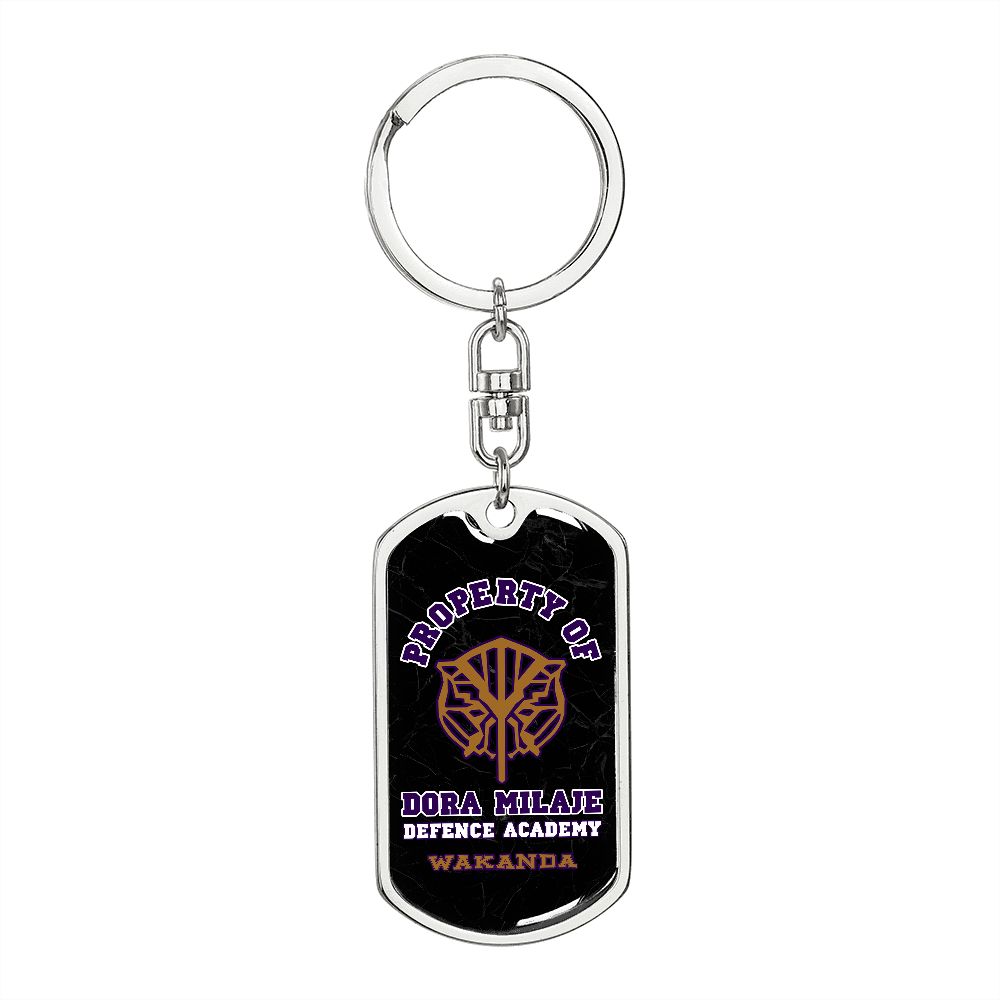 Dora Milaje Dog Tag Keychain