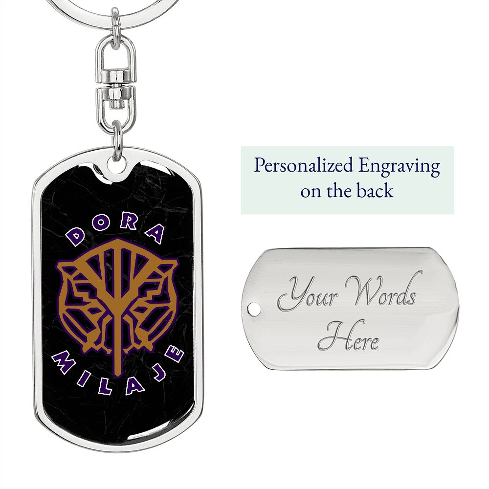 Dora Milaje Dog Tag Keychain