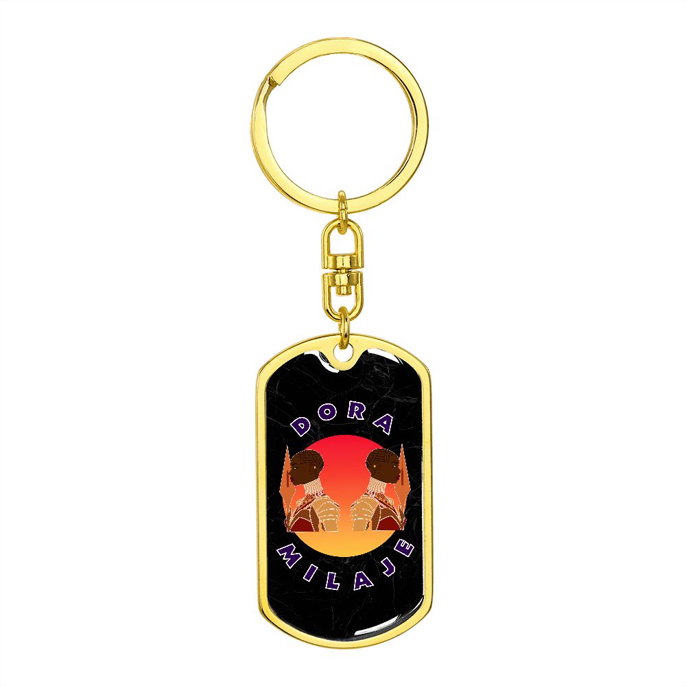 Dora Milaje Dog Tag Keychain