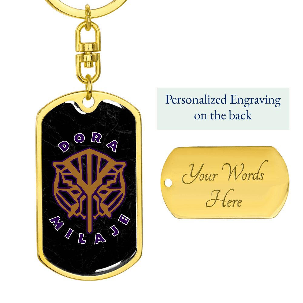 Dora Milaje Dog Tag Keychain