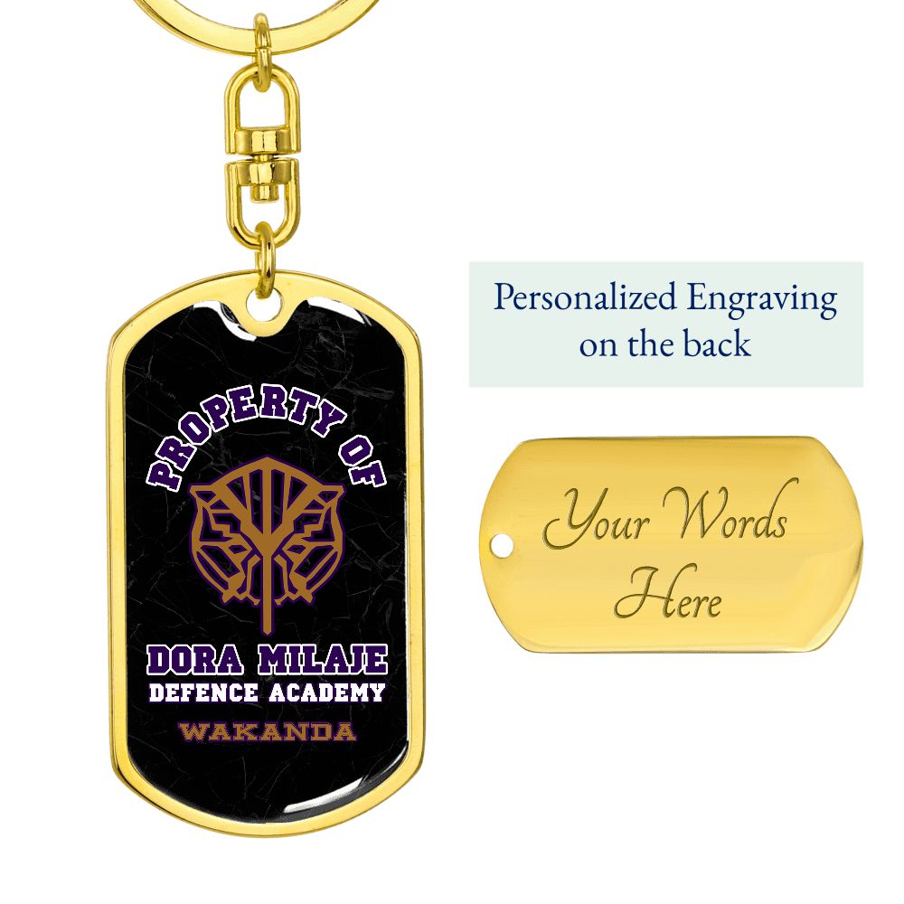 Dora Milaje Dog Tag Keychain