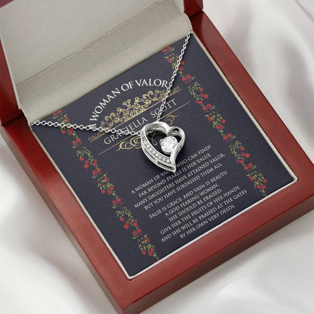 Personalized Woman Of Valor Necklace